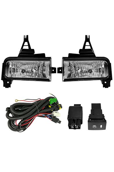 Toyota Land Cruiser Land Cruiser 2008 Fog Lamp Set Waterproof, H11 12V 28W Halogen Bulbs, High-Temperature Resistant
