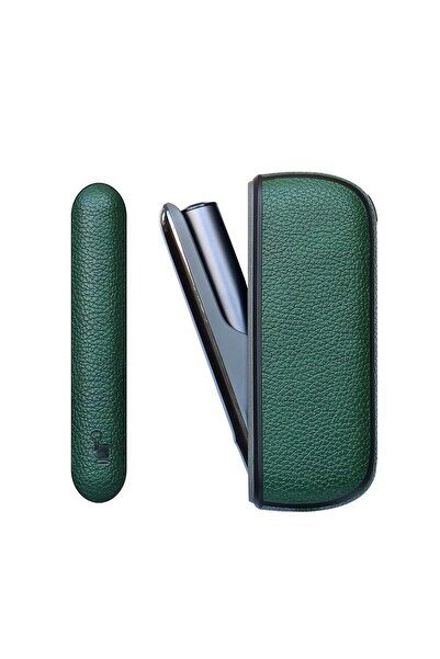 Zigver Iqos Iluma Modeli Deri Kılıf Ve Kapak Seti Green (TEREAİLE ÇALIŞAN CİHAZA UYUMLUDUR)