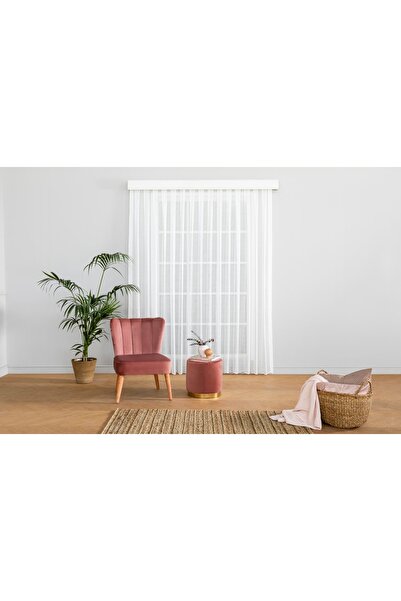 Vivense MASSARELLİ ÖRME TÜL EKRU PİLESİZ 260 CM 200
