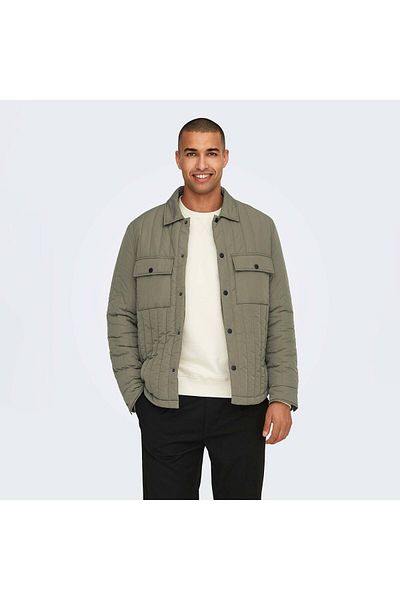 Only & Sons ONSJACK QUILTED JACKET - Bungee Cord Detailed