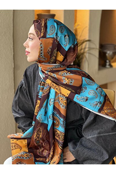 Modakaşmir İpeksi Şal Paisley Patchwork Desen