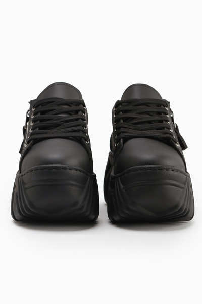 Limoya Detailní dámské tenisky Betty Black s vysokou podrážkou na zip