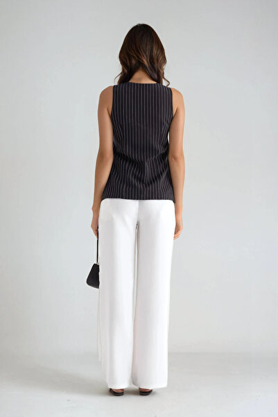 Hiccup Vestă cu gât în dungi