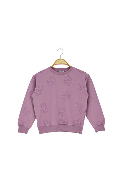 CRASSİ Kız Çocuk Sweatshirt Yaprak Baskılı