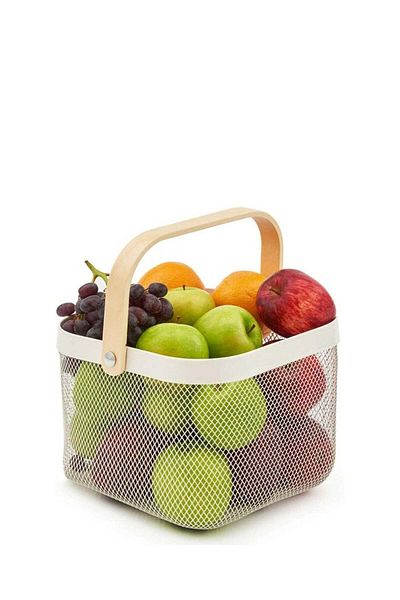 ALMUFARREJ Fruit and vegetable storage basket white