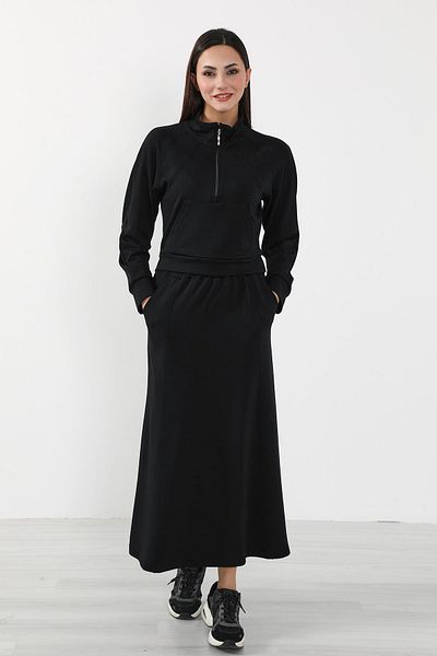 Aisha's Design Relaxed Fit - Elastic Waist and Pocket Skirt, Etk-06