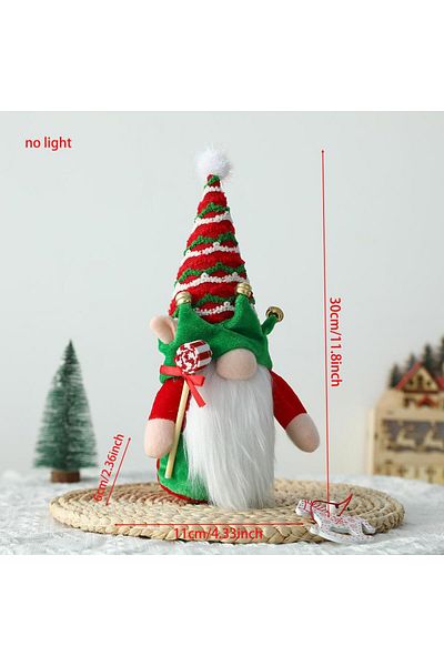 Zigver Christmas Faceless Doll With Lights Merry Christmas Decorations Xmas Gnome Doll Ornament Home New Year Gift
