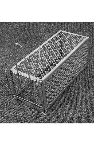 ALMUFARREJ Cage Animal Mouse Control Trap Silver 30 x 12 x 24centimeter
