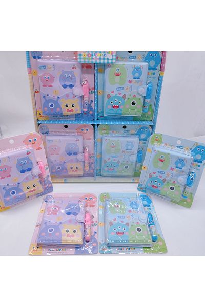 joyland Set de caiete Podifik de 3 bucăți cu figurine de monstru