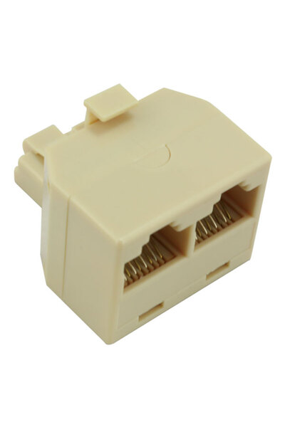 Powermaster RJ 45 1 ذكر / 2 أنثى محول 8P8C