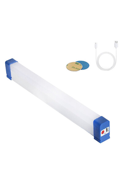 Powermaster BK-300 Mıknatıslı Şarjlı 3 Modlu Solar Beyaz Lamba 32 Cm