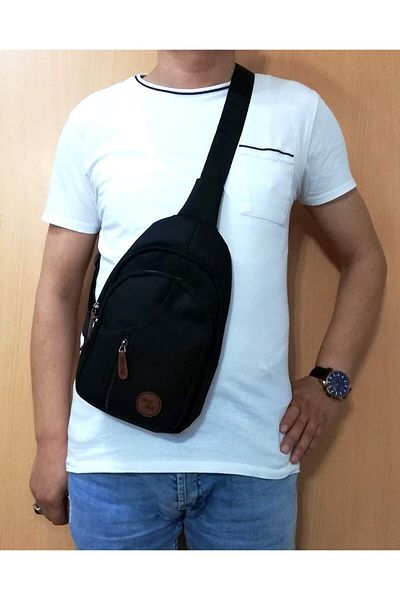 SEVENTEEN Seven Teen 3474 Black Crossbody Bag