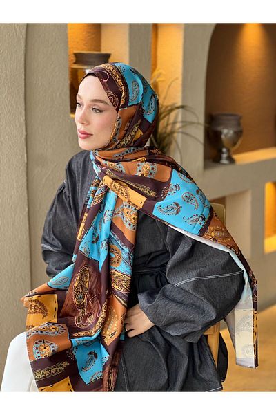 Modakaşmir Silky Paisley Paisley Patchwork Pattern