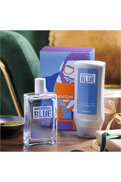 AVON Individual Set Blue 2 Pieces