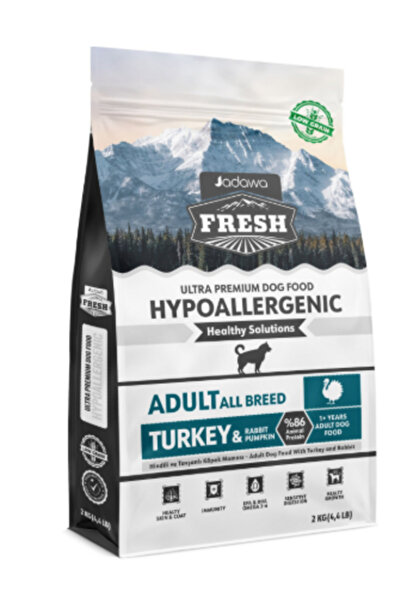 jadawa Fresh Hindi ve Tavşanlı Yetişkin Köpek Maması 2KG