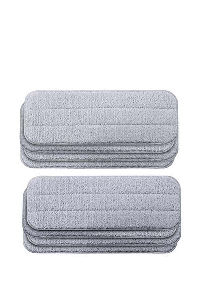 ALMUFARREJ 8-Piece Replacement Mop Set Grey 35x13cm