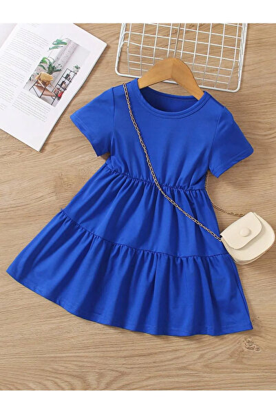 npLStore Rochie pentru copii cu maneca scurta din 3 piese