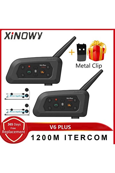 Zigver V6 Artı Motosiklet Kask Interkom 1200m Tam Dubleks Interkom Communicat...