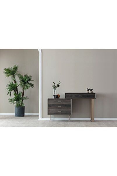 Vivense PANDOORA NOX MAKYAJ MASALI ŞİFONYER, KOYU CEVİZ