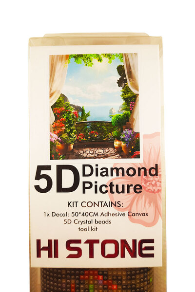 histone 5D Elmas Taş İşleme Kiti 40x50 cm Deniz Manzarası Desen