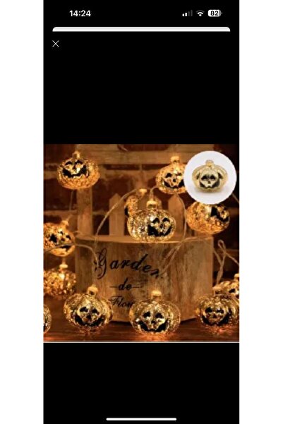 Zigver cadılar bayramı dekorasyon LED dize işıklar parlayan kabak hayalet yar...