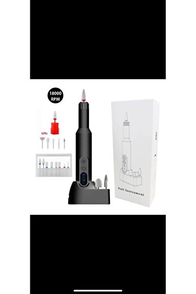 TheBeautyStore Manikür yeni 18000rpm kablosuz tırnak matkap makinesi şarzlı S...