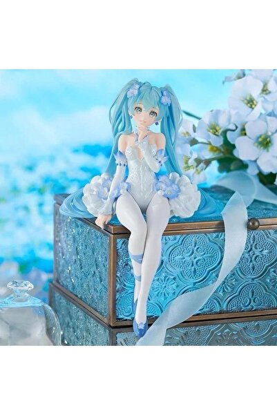 Zigver anime kız pembe kelebek peri beyaz elbise oturan PVC model oyuncak ev dekorasyon hediye