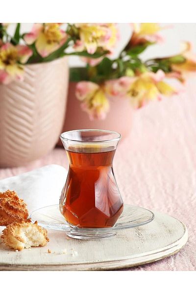 LAV Alya Set 24 Pieces Soft Drink Glass and Tea Cup Set
