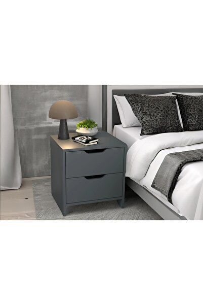 Vivense EFES KOMODİN, 2 ÇEKMECELİ, ANTRASİT