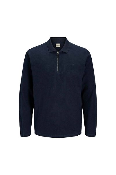 Jack & Jones Ανδρικό φούτερ Blutyrell Henley Navy Blue (12276690-NS)