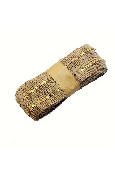 OZN AKSESUAR Wicker Ribbon Jute Ribbon Crafts Home Decorations and Gift Wrap Ornament