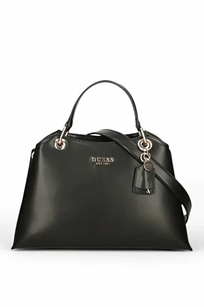 Guess Geantă de umăr pentru femei Eco Evaine neagră HWEVG953506
