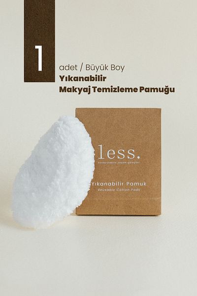 Less Sürdürülebilir Yaşam Gereçleri Washable Makeup Removing Cotton | Large size