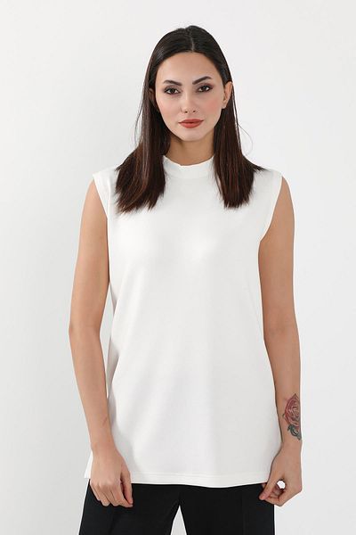 Aisha's Design Sw-14 Model Plain Sleeveless Tunic