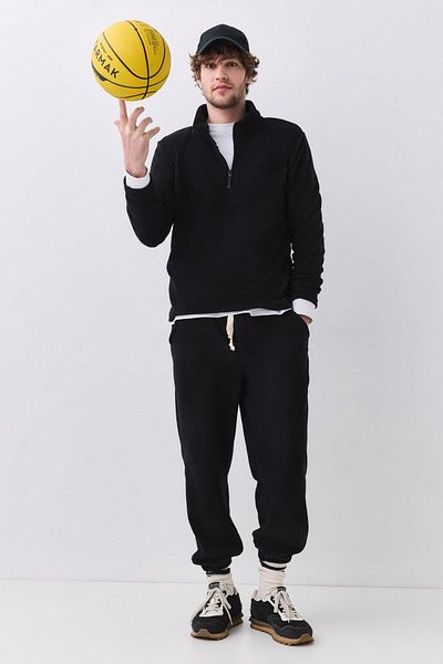 Trendiz Ανδρική φόρμα Fleece - Μαύρο 2032