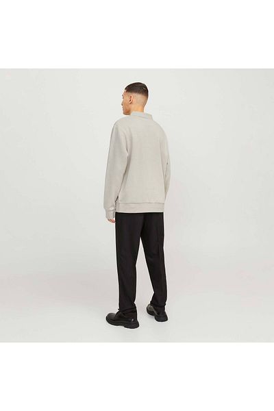 Jack & Jones Ανδρικό μπεζ φούτερ πόλο Bradley (12278586-MBM)