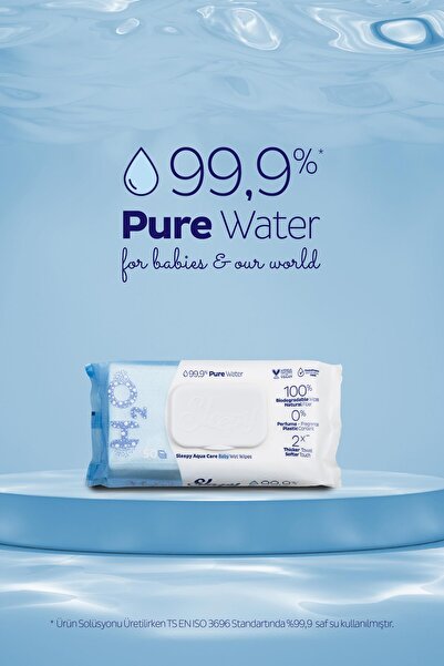 Sleepy Aquacare H2O Yenidoğan Islak Bebek Havlusu 2x50