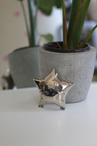 Moom Bag Αξεσουάρ Silver Yıldız Mini Charm Τσάντα