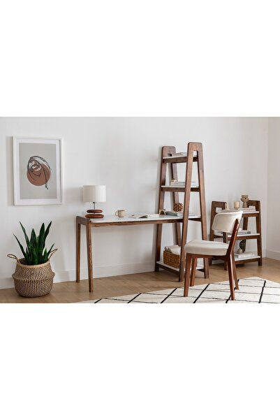 Vivense NOMA KİTAPLIKLI ÇALIŞMA MASASI, CEVİZ