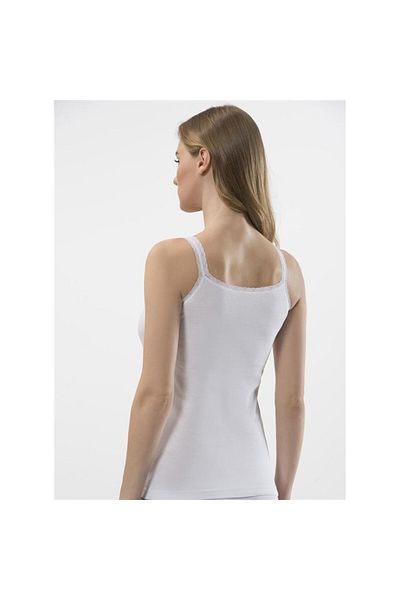 TÜREN 215 Rope Strap Camisole Double Pack-λευκό