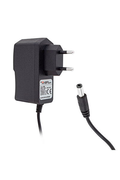 Powermaster PM-8118 12 Volt - 1 Amper 5.5*2.5 Mm Uçlu Plastik Kasa Priz Tipi ...