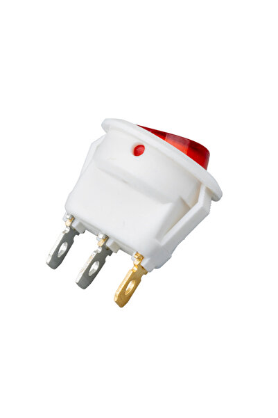 Powermaster Ic-131B Round Illuminated Switch On-Off 3P White