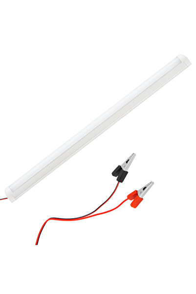 Powermaster PM-11060 60CM 12V 10W T8 İnce 42 SMD LED 6500K Beyaz Lamba Akü Ma...