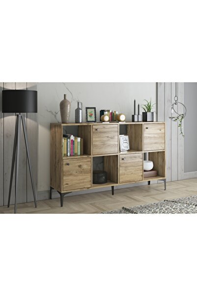 Vivense SATÜRN ÇOK AMAÇLI DOLAP KONSOL, 120 CM, ATLANTİK ÇAM SİYAH