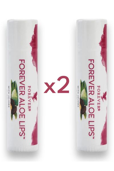 Forever Living Aleo Lips - Lip Protector and Moisturizing Cream, Set of 2 Lips Stick