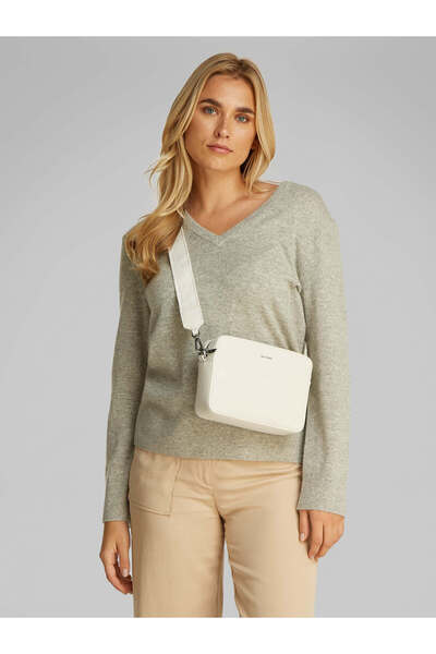 Calvin Klein Kadın Ekru Çapraz Çanta