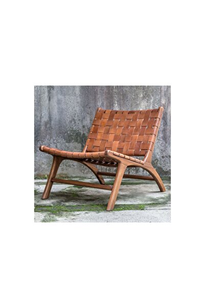 Vivense NAPOLYON HAKİKİ DERİ ÖRGÜ BERJER, KAHVERENGİ