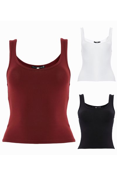Maison La Femme Women's Wide Strap Lycra Body Set of 3