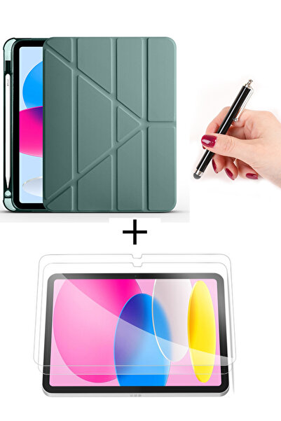 Nezih Case iPad 11. Generation A16 2025 11 Inch Case with Pen Compartment and Sleep Mode + Screen Protector + Touch Pen