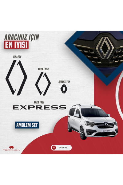 TEARNOW Express (2021-2025) Yeni Tarz Amblem Kaplama Sticker - Piano Black, S...